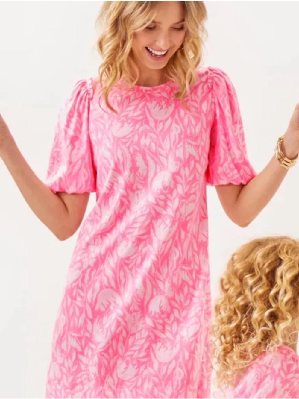 NWT Lilly Pulitzer Mercer Puff Sleeve Cotton T-Shirt
Dress Size XL